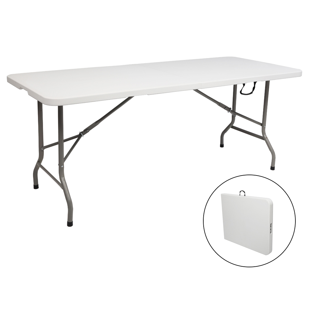 Kids Outdoor Wooden Table - Outdoor Patio Foldable Rectangular Dining Table,