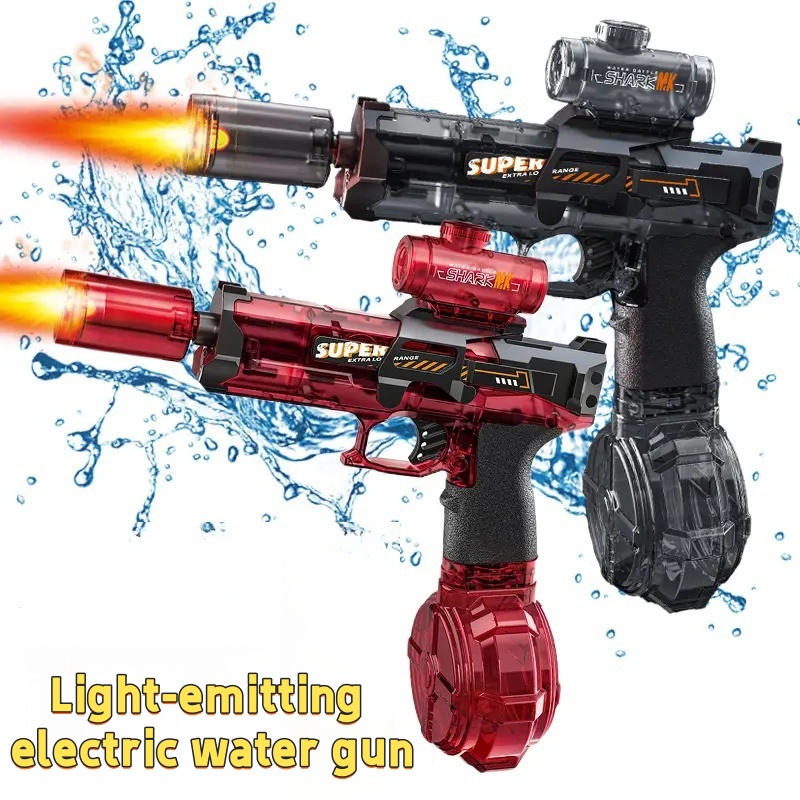 Kids Outdoor Playground - Led Light Emitting Electric Water Gun
