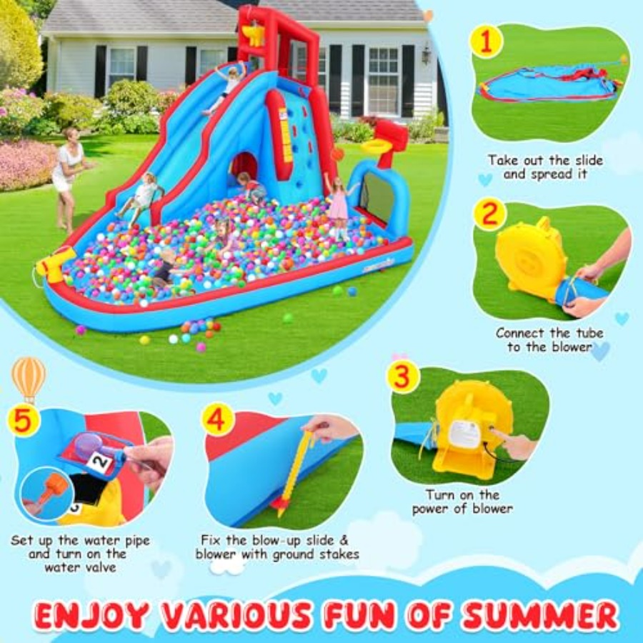 Backyard outdoor water slide i - Kids Outdoor Inflatable Water Slide ulasan dan harga