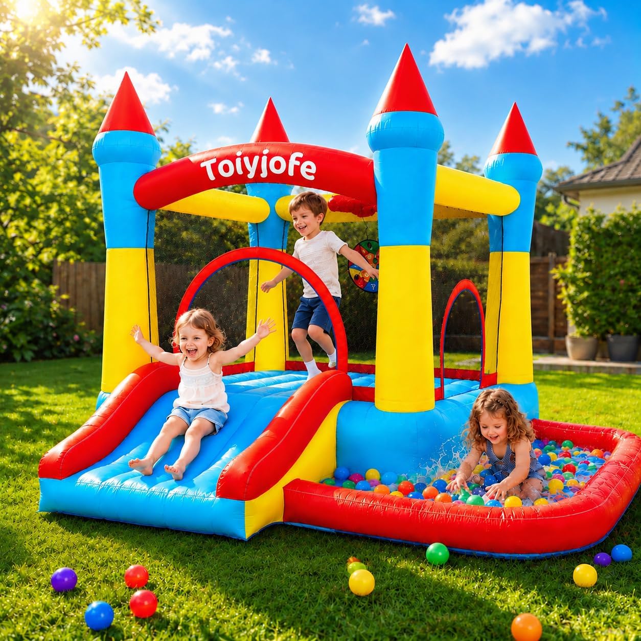 Bounce House for Kids 3-6, Tod - Kids Outdoor Jump House ulasan dan harga