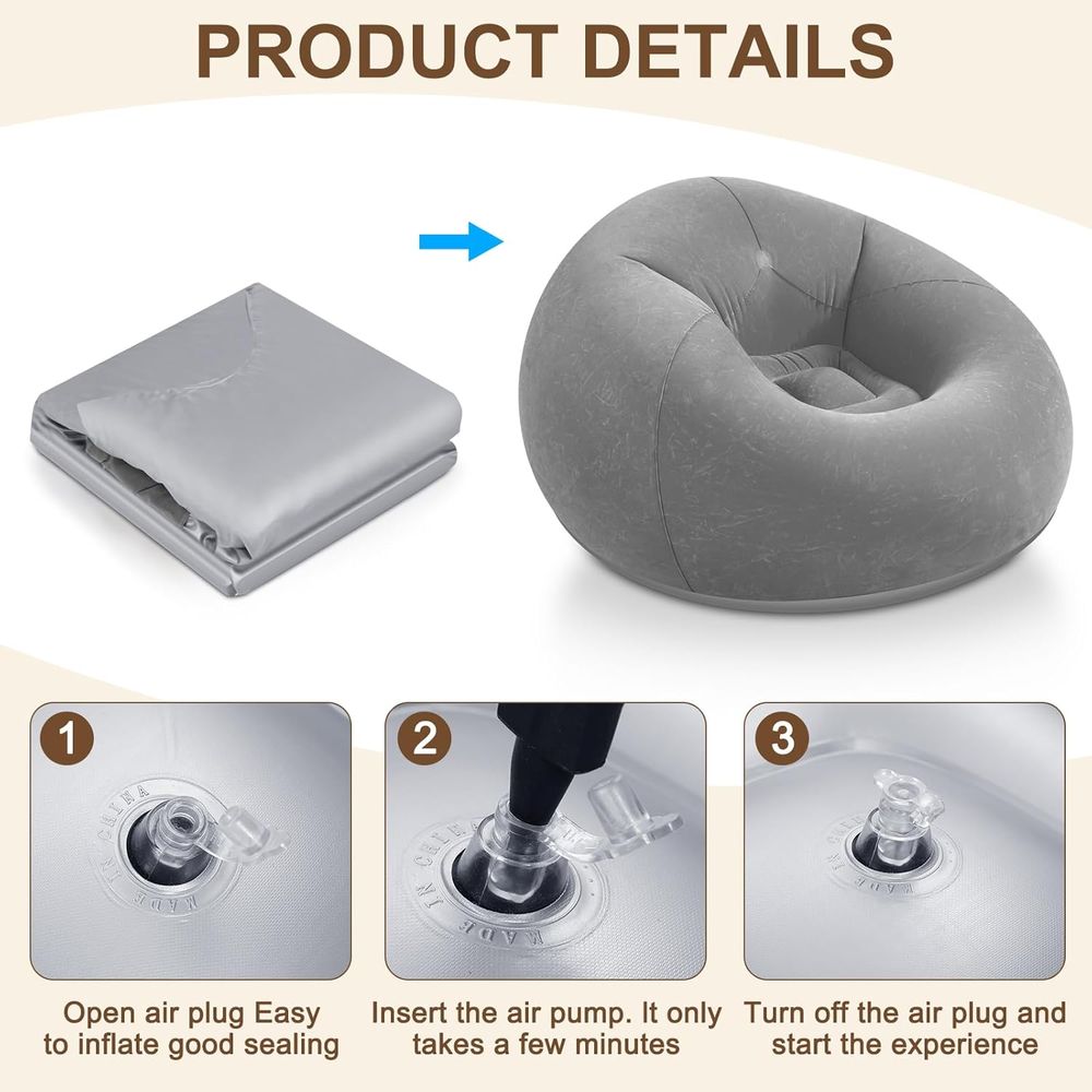 Inflatable Bean Bag Chairs, Gr - Kids Outdoor Bean Bag Chair ulasan dan harga