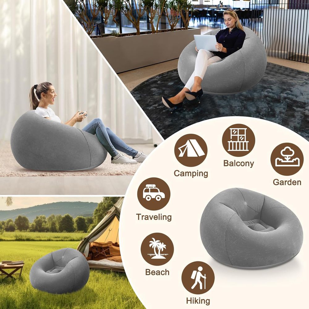 Inflatable Bean Bag Chairs, Gr - Kids Outdoor Bean Bag Chair ulasan dan harga