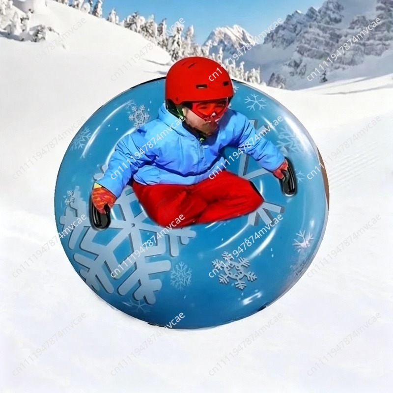 Kids Inflatable Snow Sled, Dou - Kids Outdoor Inflatable Water Slide ulasan dan harga