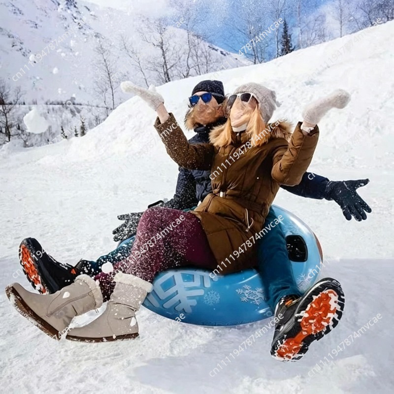 Kids Inflatable Snow Sled, Dou - Kids Outdoor Inflatable Water Slide ulasan dan harga