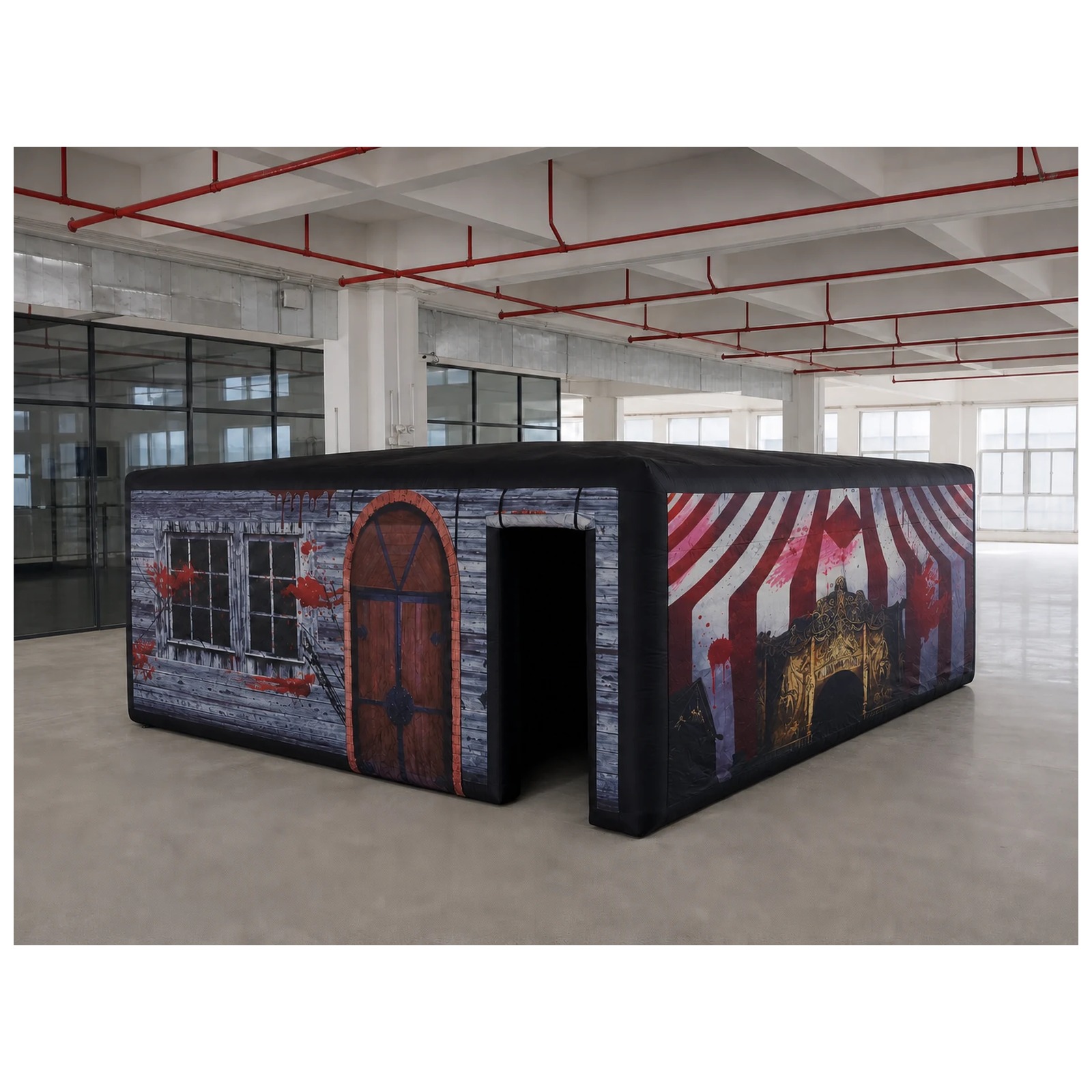 Large Haunted Circus Flat Roof - Kids Outdoor Party Venue ulasan dan harga