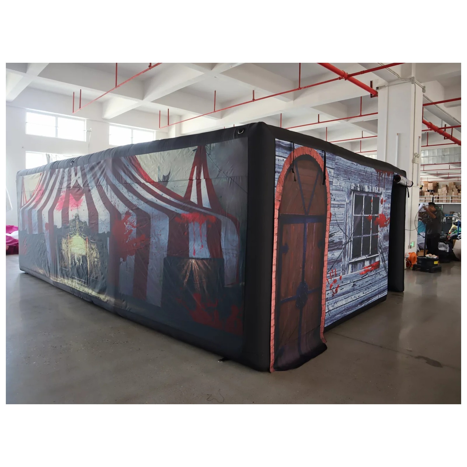 Large Haunted Circus Flat Roof - Kids Outdoor Party Venue ulasan dan harga