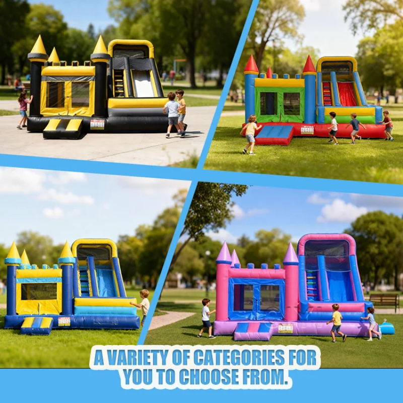 Commercial Bounce House Colorf - Kids Outdoor Jump House ulasan dan harga