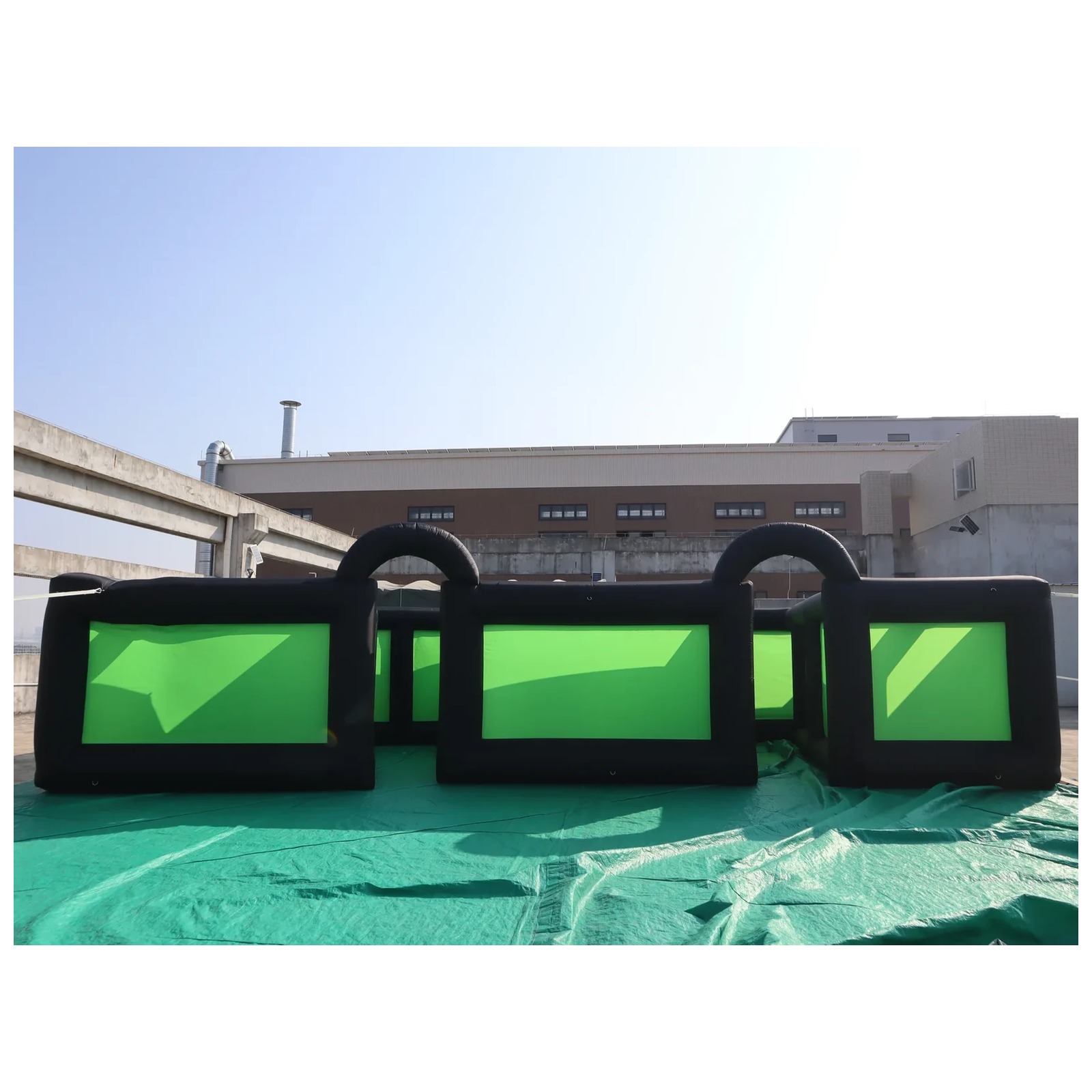 Outdoor Black Green Inflatable - Kids Outdoor Party Venue ulasan dan harga