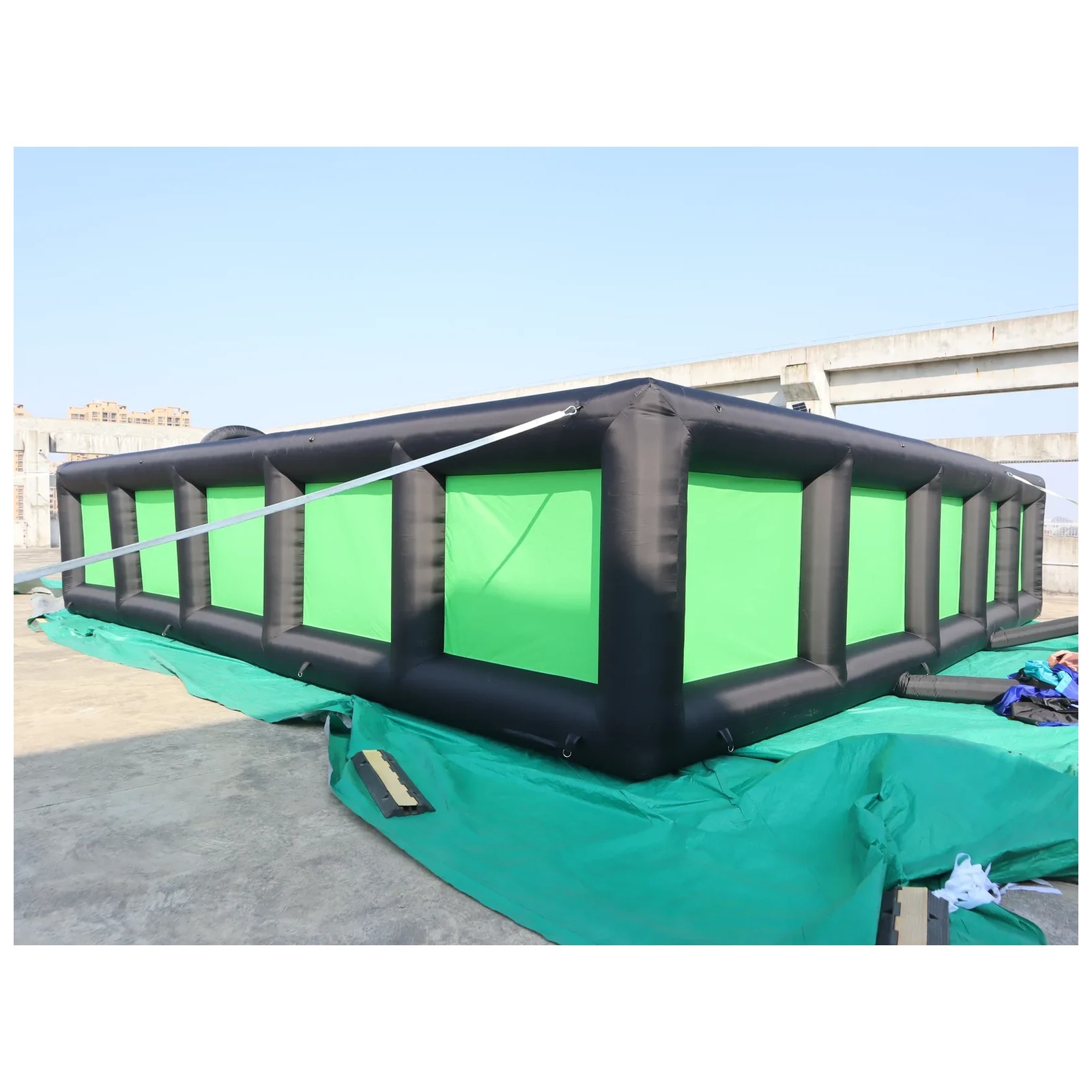 Outdoor Black Green Inflatable - Kids Outdoor Party Venue ulasan dan harga