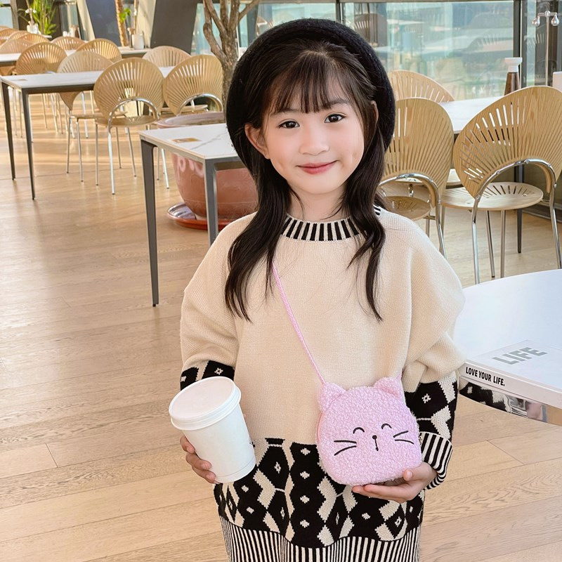 Cartoon Cat Panda Plush Should - Kids Outdoor Backpack ulasan dan harga