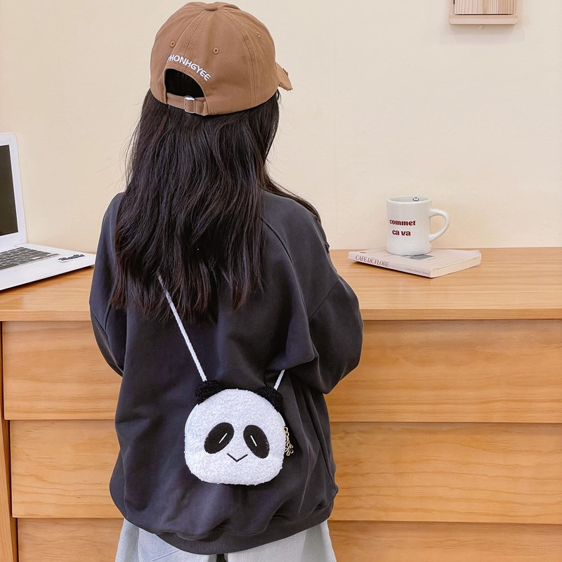 Cartoon Cat Panda Plush Should - Kids Outdoor Backpack ulasan dan harga