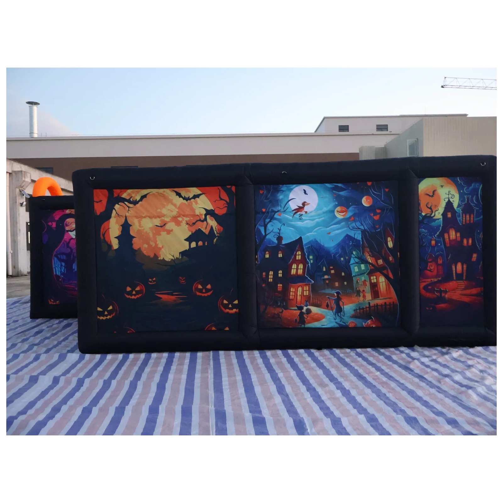 Large Dual Orange Arch Hallowe - Kids Outdoor Party Venue ulasan dan harga