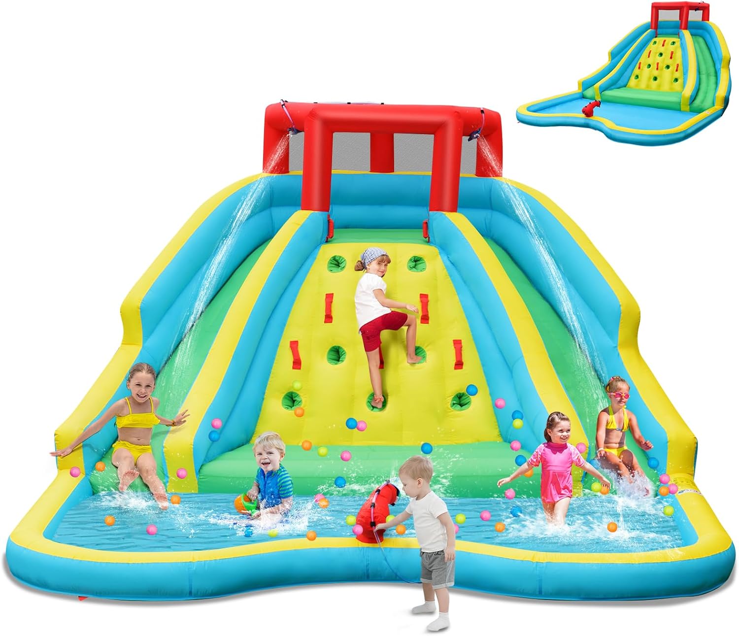 Giant Inflatable Water Slide f - Kids Outdoor Inflatable Water Slide ulasan dan harga