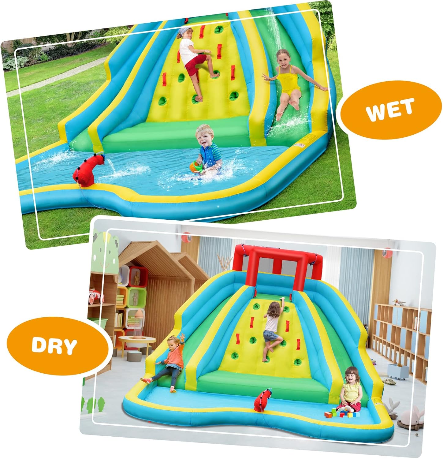 Giant Inflatable Water Slide f - Kids Outdoor Inflatable Water Slide ulasan dan harga
