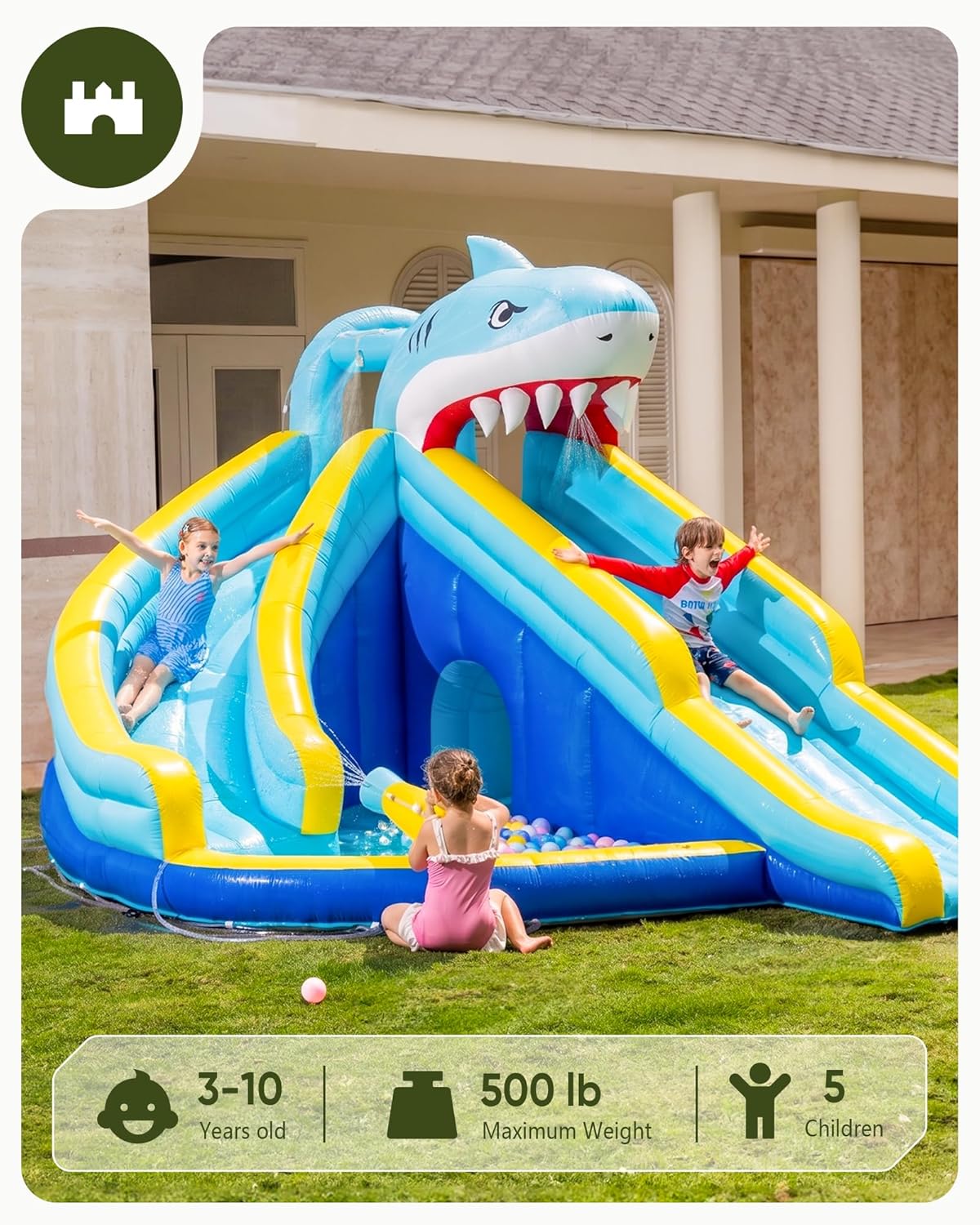 Kids Inflatable Water Slide Bo - Kids Outdoor Inflatable Water Slide ulasan dan harga