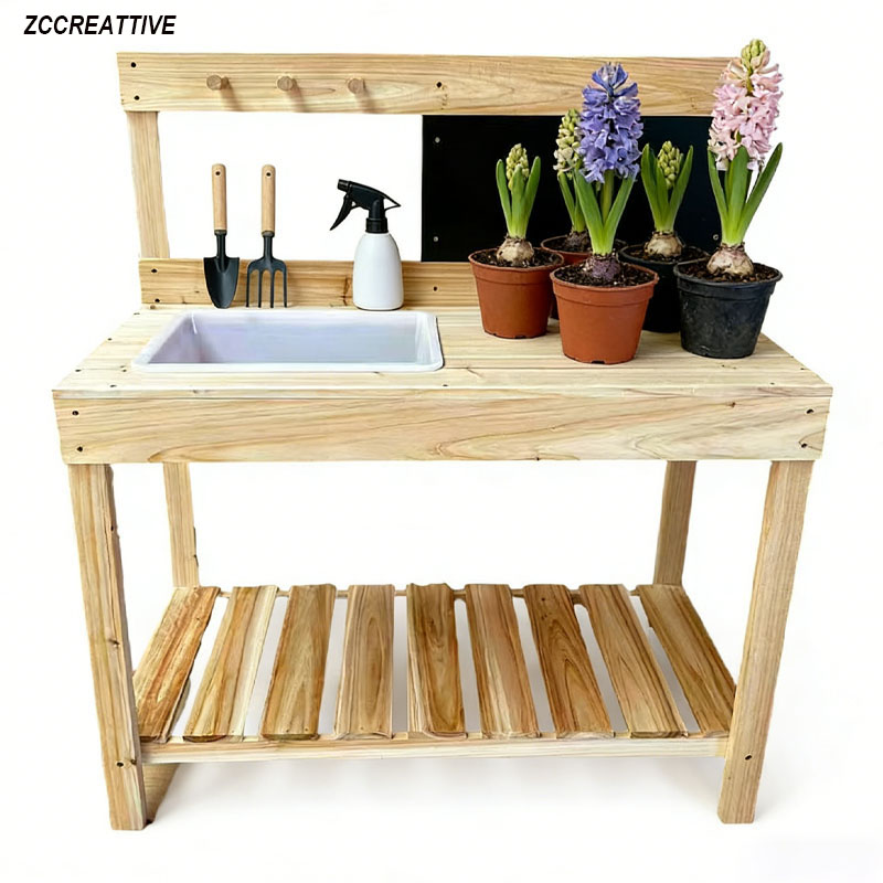 ZCCREATTIVE Children Wooden Po - Kids Outdoor Bench Table ulasan dan harga