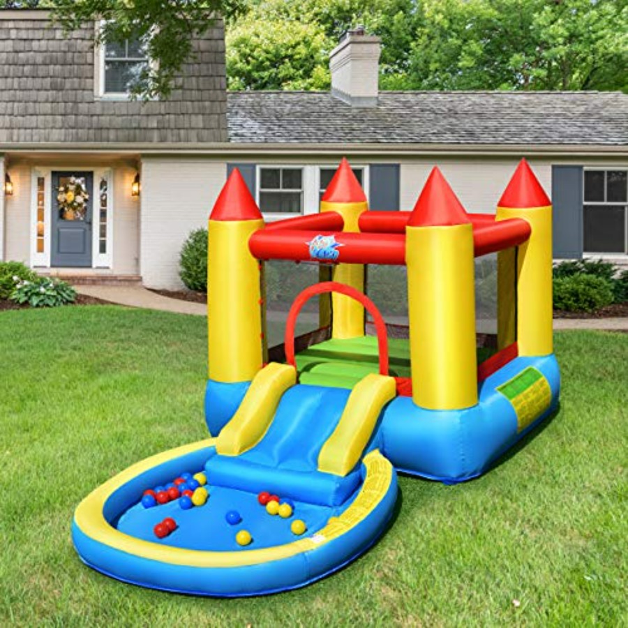 Outdoor backyard inflatable bo - Kids Outdoor Inflatable Water Slide ulasan dan harga