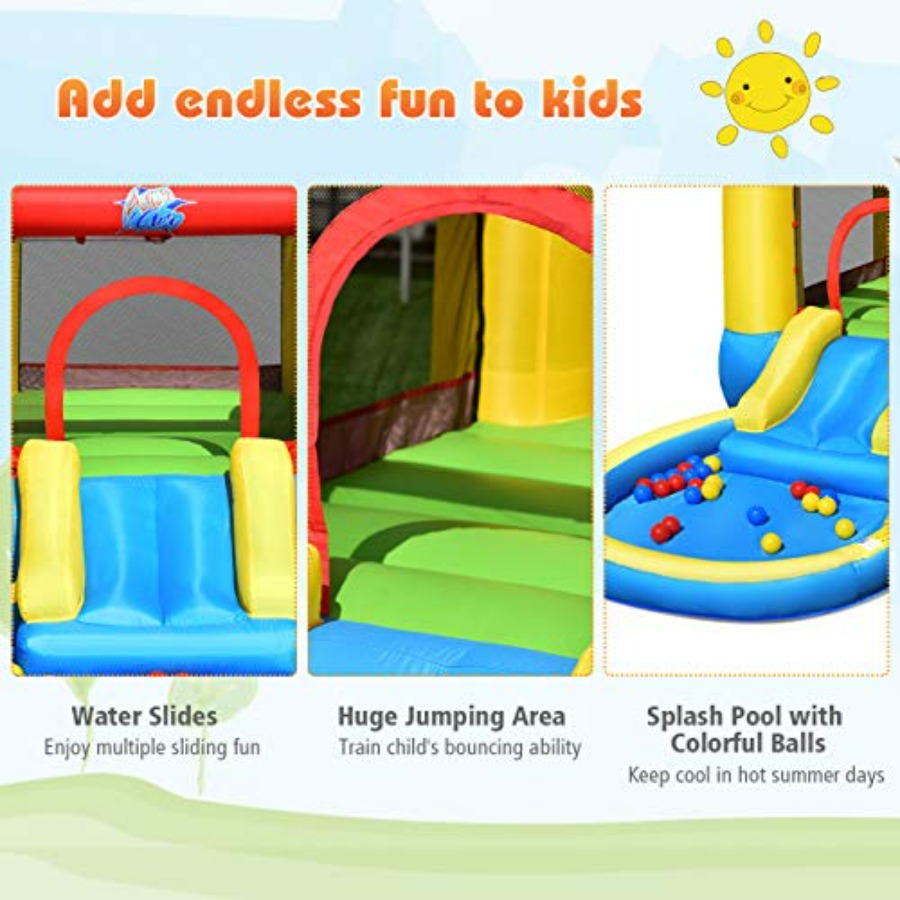 Outdoor backyard inflatable bo - Kids Outdoor Inflatable Water Slide ulasan dan harga