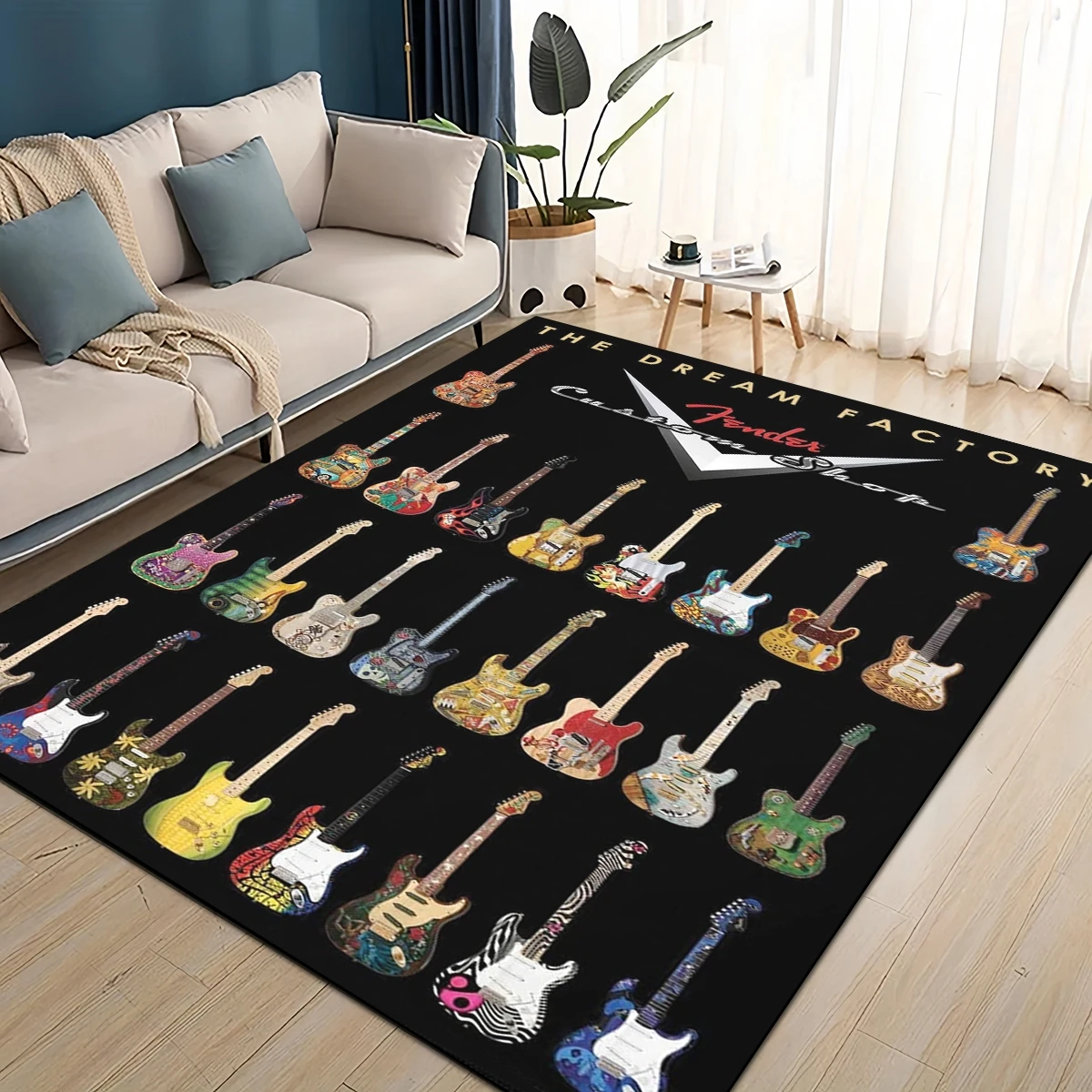 3D Retro Fender logo Guitar In - Kids Outdoor Instruments ulasan dan harga