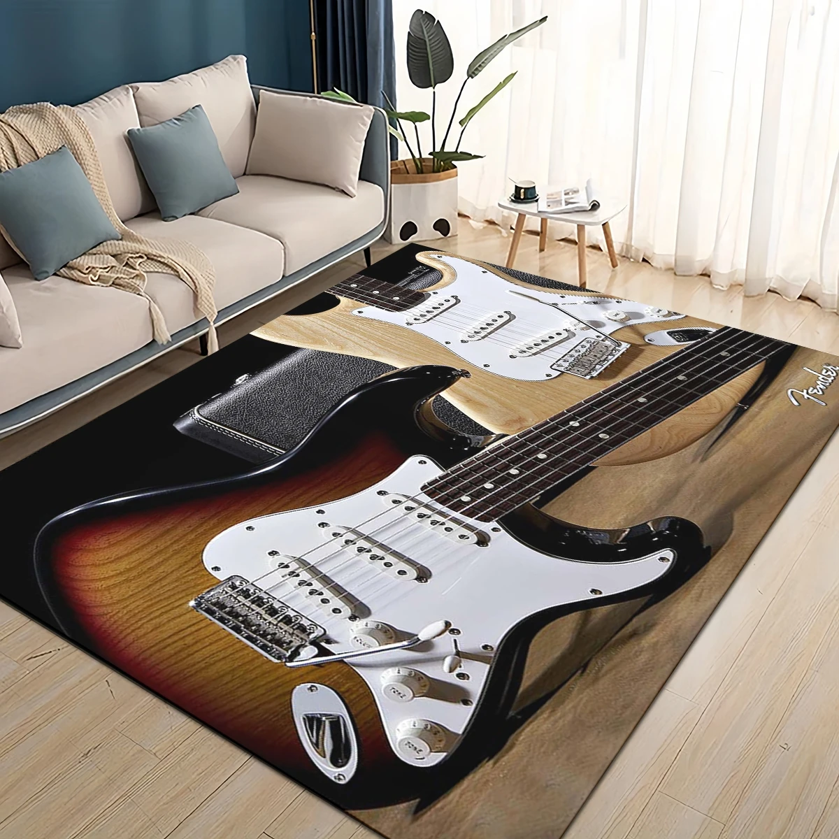 3D Retro Fender logo Guitar In - Kids Outdoor Instruments ulasan dan harga