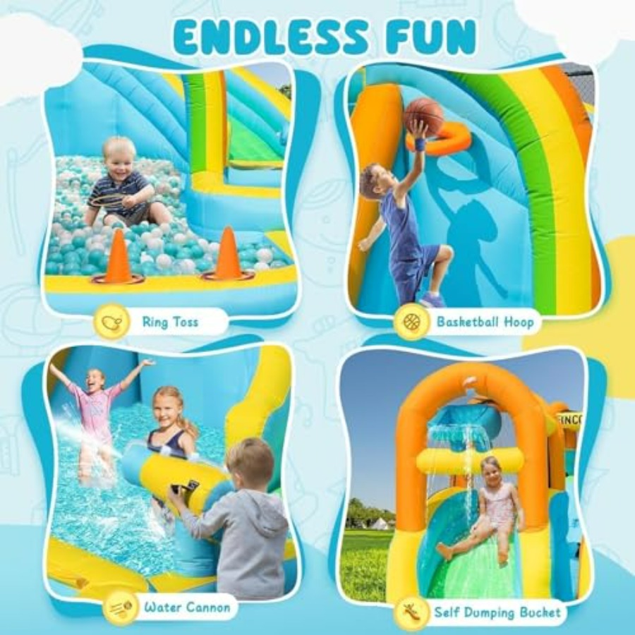 Backyard outdoor inflatable wa - Kids Outdoor Inflatable Water Slide ulasan dan harga