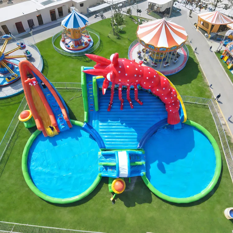 High Quality Commercial Grade  - Kids Outdoor Inflatable Water Slide ulasan dan harga