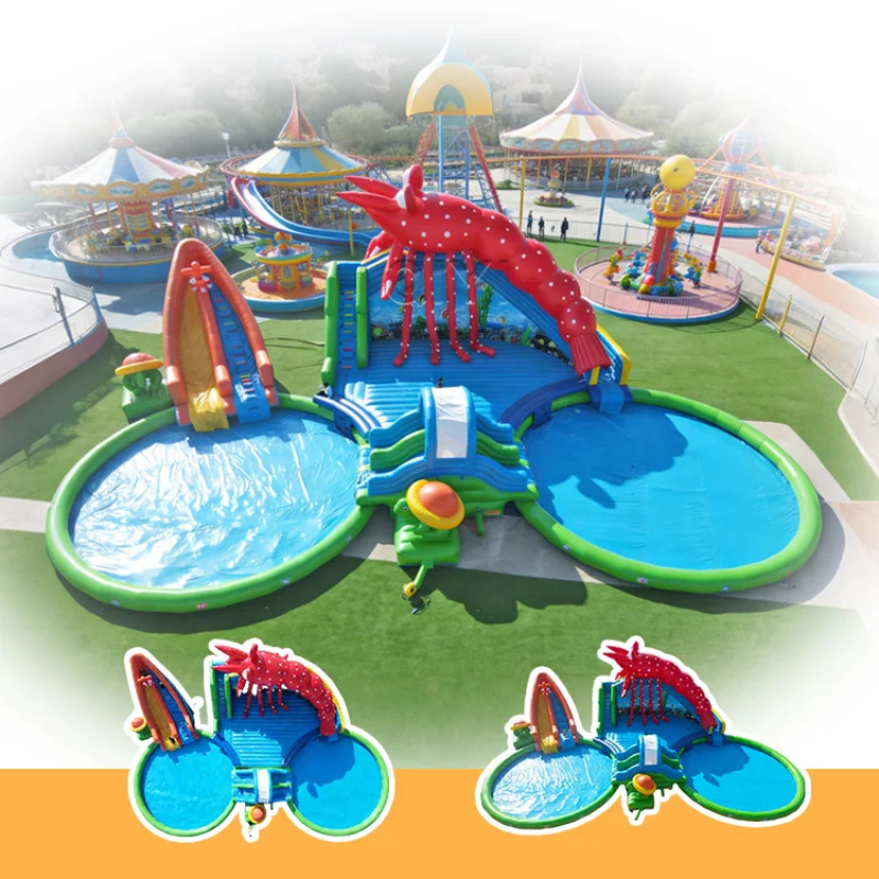 High Quality Commercial Grade  - Kids Outdoor Inflatable Water Slide ulasan dan harga