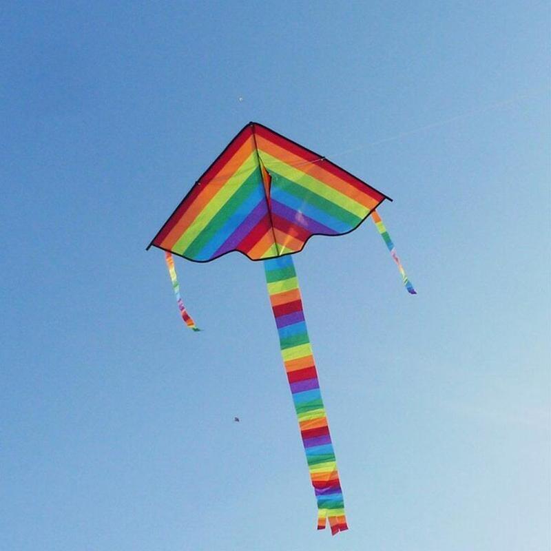 Easy Flying ! Large Colorful R - Kite Easy Fly Kids ulasan dan harga