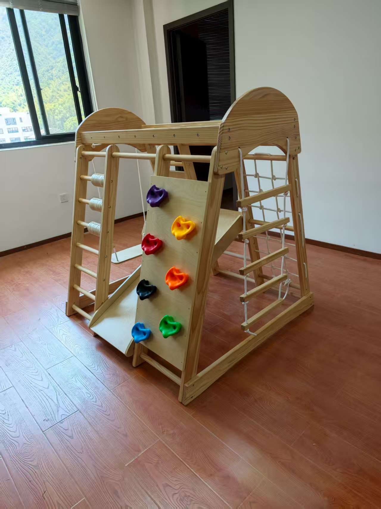 Wooden Kids Climbing Frame Lad - Kids Outdoor Playground ulasan dan harga