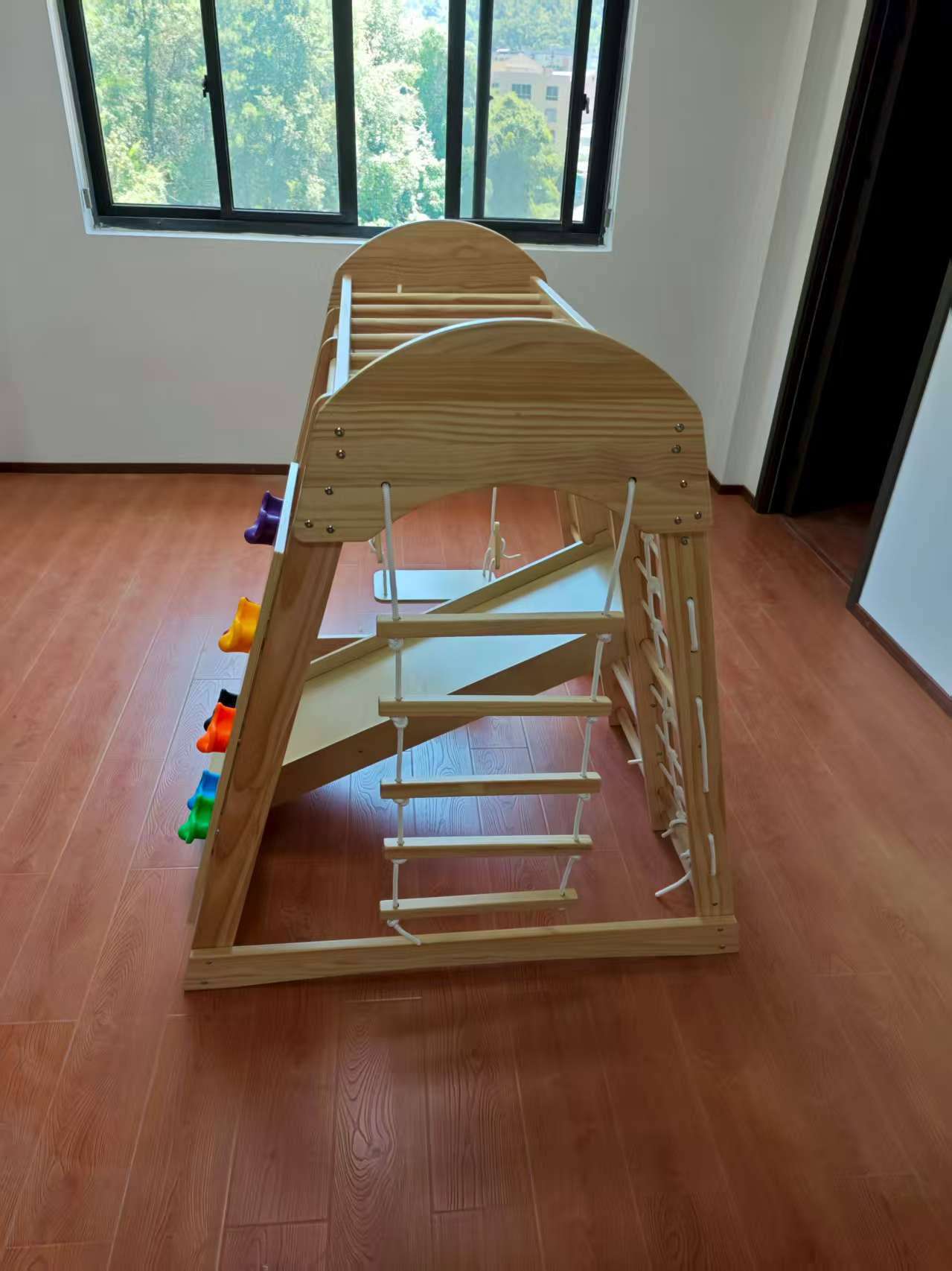 Wooden Kids Climbing Frame Lad - Kids Outdoor Playground ulasan dan harga