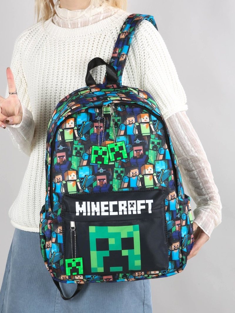 Minecraft Backpack Graffiti Pr - Kids Outdoor Backpack ulasan dan harga