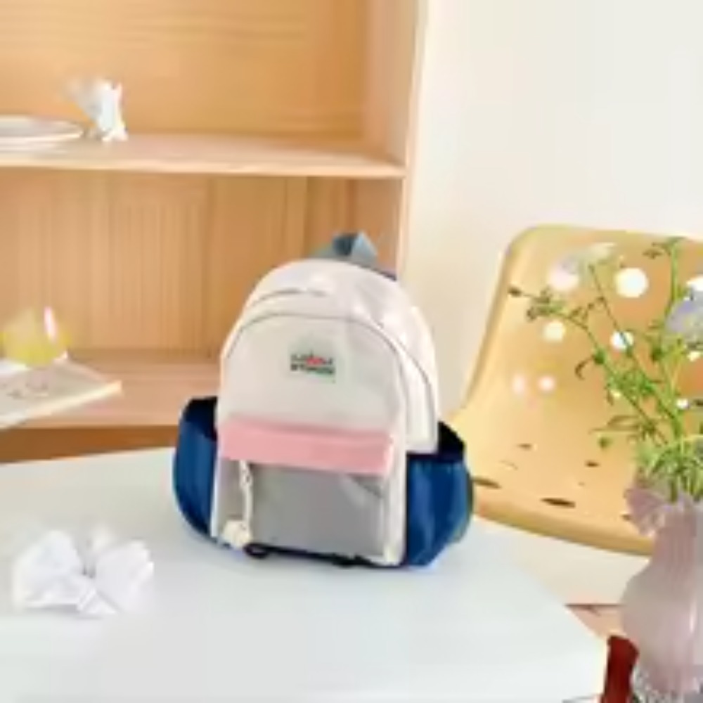 New Color Block Kids Backpack  - Kids Outdoor Backpack ulasan dan harga