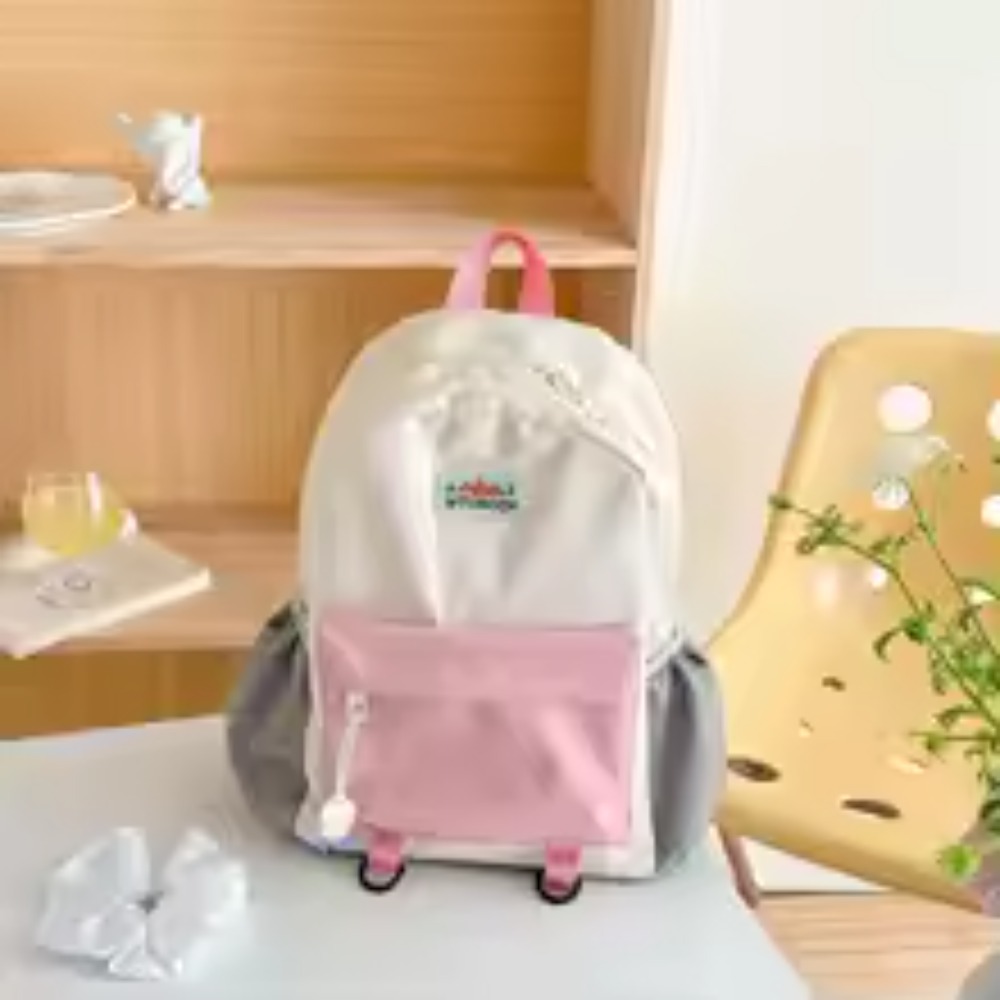 New Color Block Kids Backpack  - Kids Outdoor Backpack ulasan dan harga