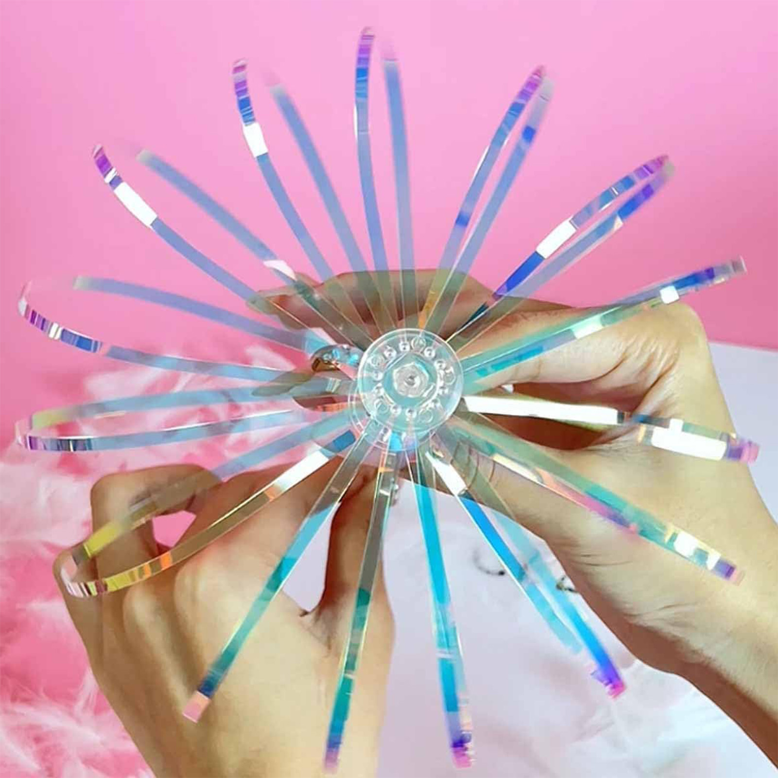 New Rainbow Twirler Stick Spin - Bubble Sword Wand ulasan dan harga