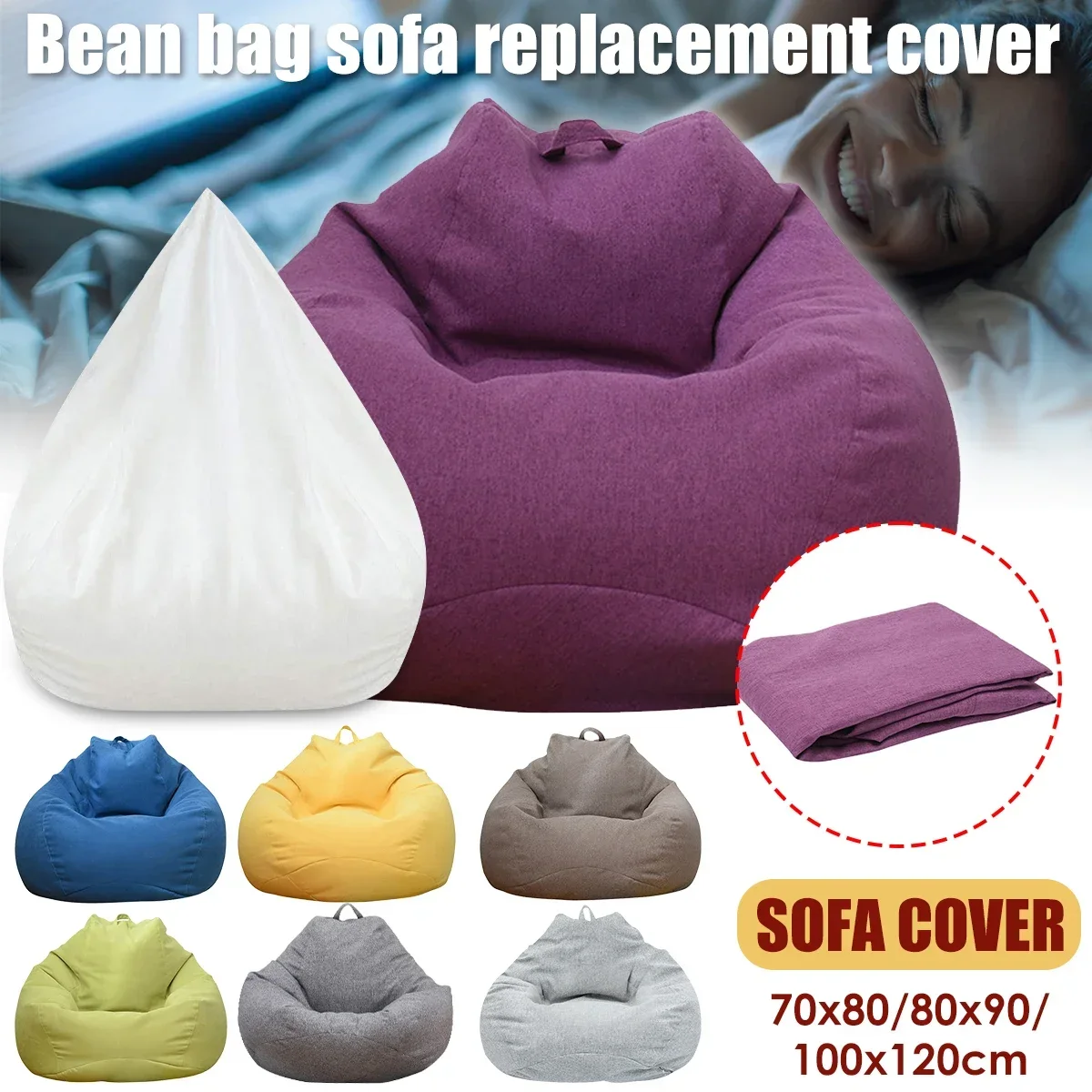Large Bean Bag Chair Sofa Cove - Kids Outdoor Bean Bag Chair ulasan dan harga