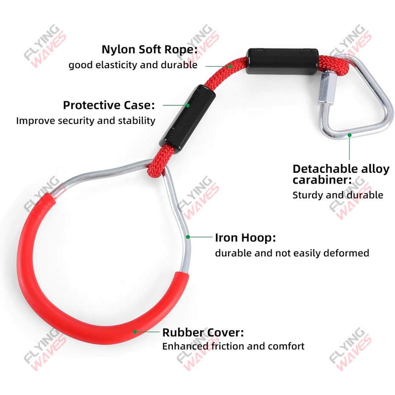 Kids Hanging GYM Ring Swing Cl - Kids Outdoor Ninja Course ulasan dan harga