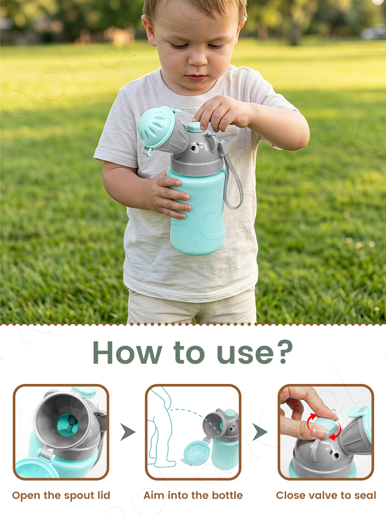 Portable Kids Travel Pee Bottl - Kids Outdoor Urinal ulasan dan harga