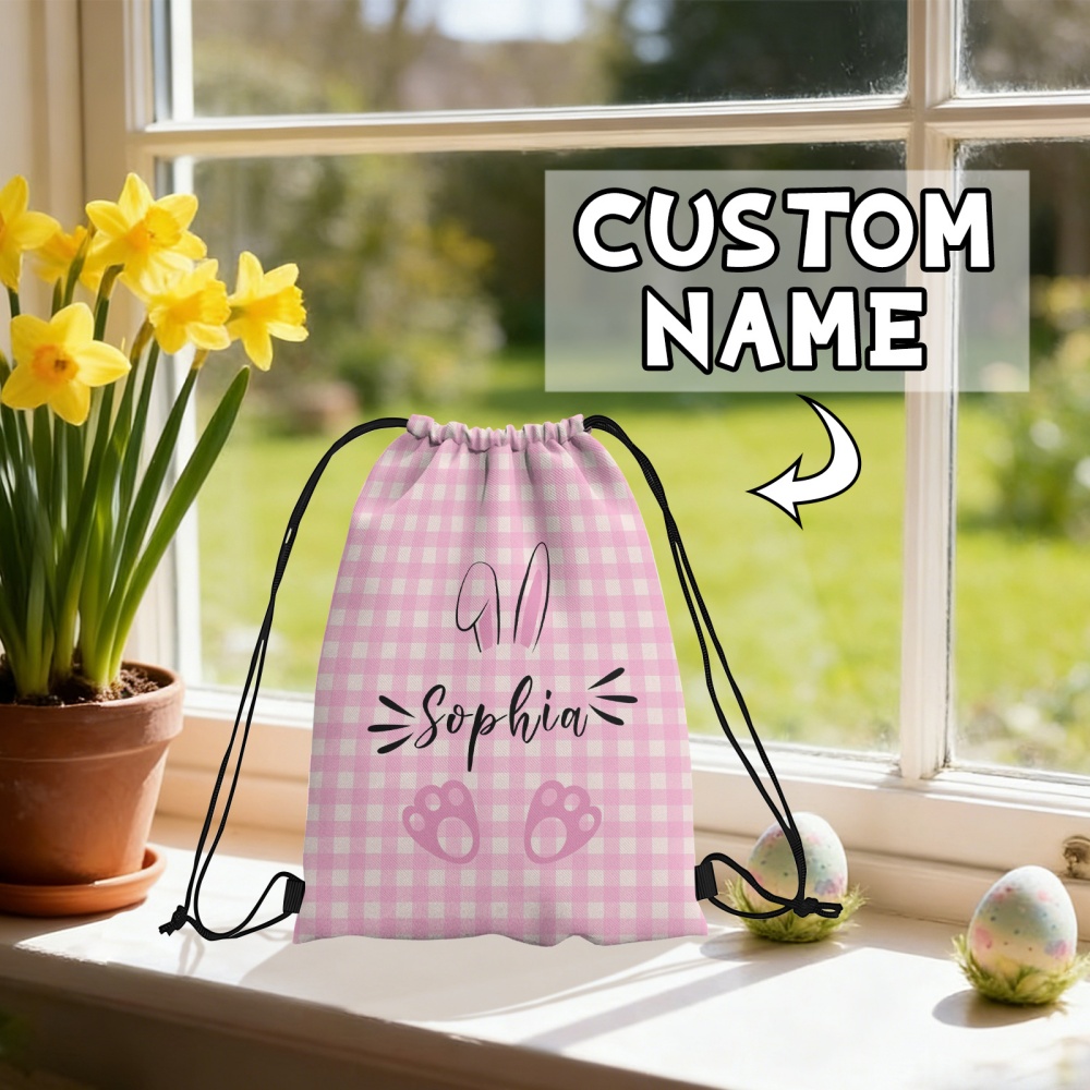 Personalized Easter Bunny Draw - Kids Outdoor Backpack ulasan dan harga