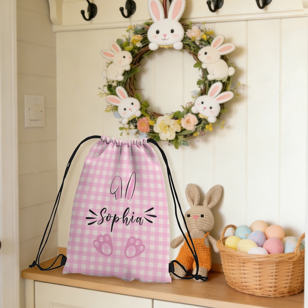 Personalized Easter Bunny Draw - Kids Outdoor Backpack ulasan dan harga