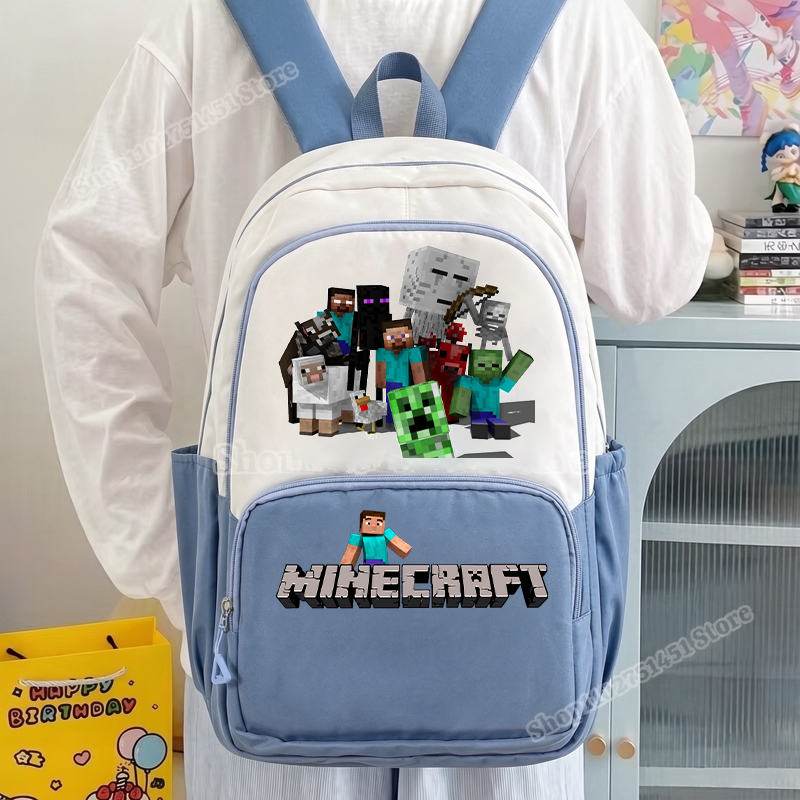 2pcs Miner Crafts Schoolbag wi - Kids Outdoor Backpack ulasan dan harga