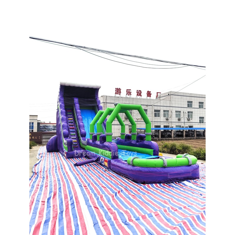Giant PVC Inflatable Water Sli - Kids Outdoor Trampoline ulasan dan harga