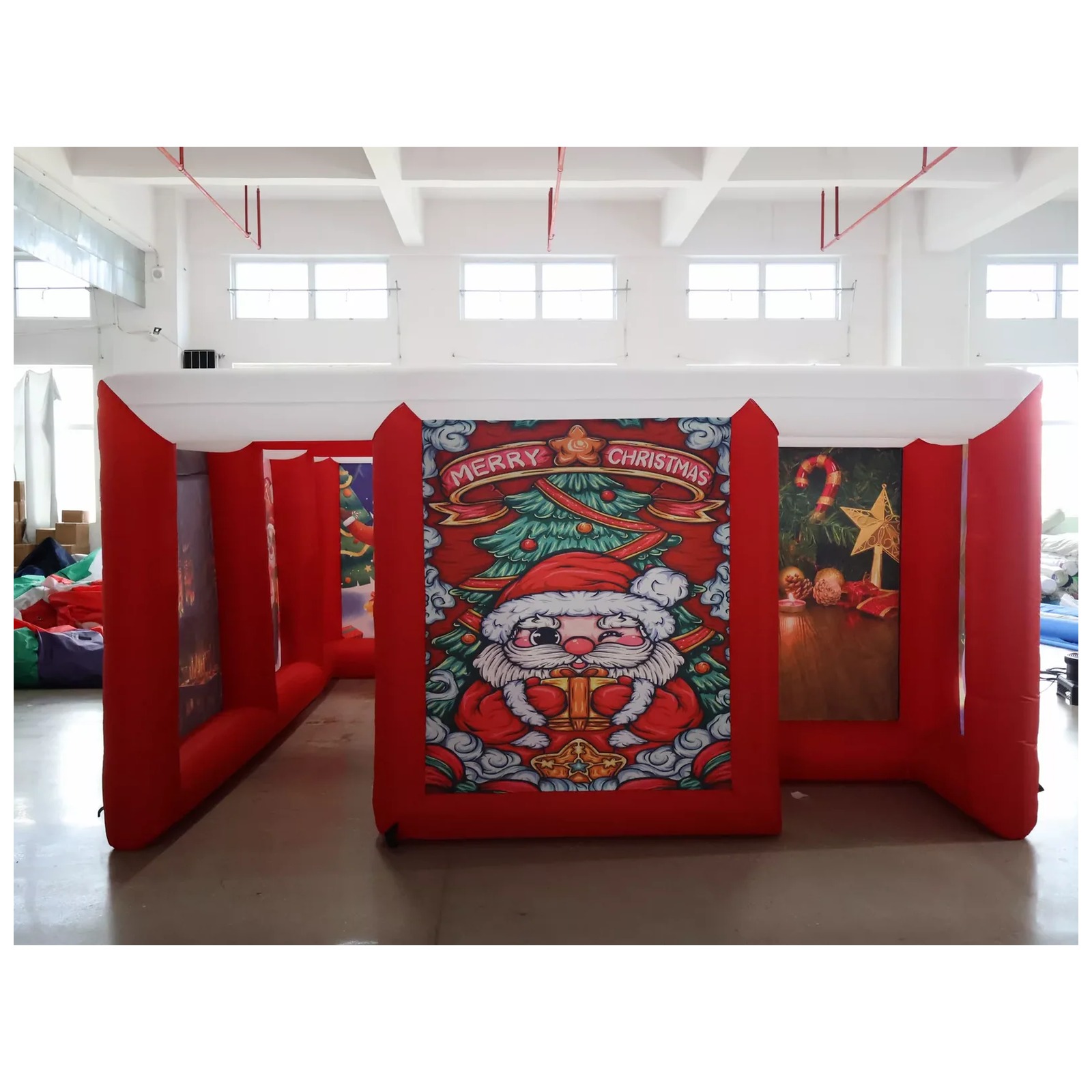 Outdoor Red Covered Inflatable - Kids Outdoor Party Venue ulasan dan harga
