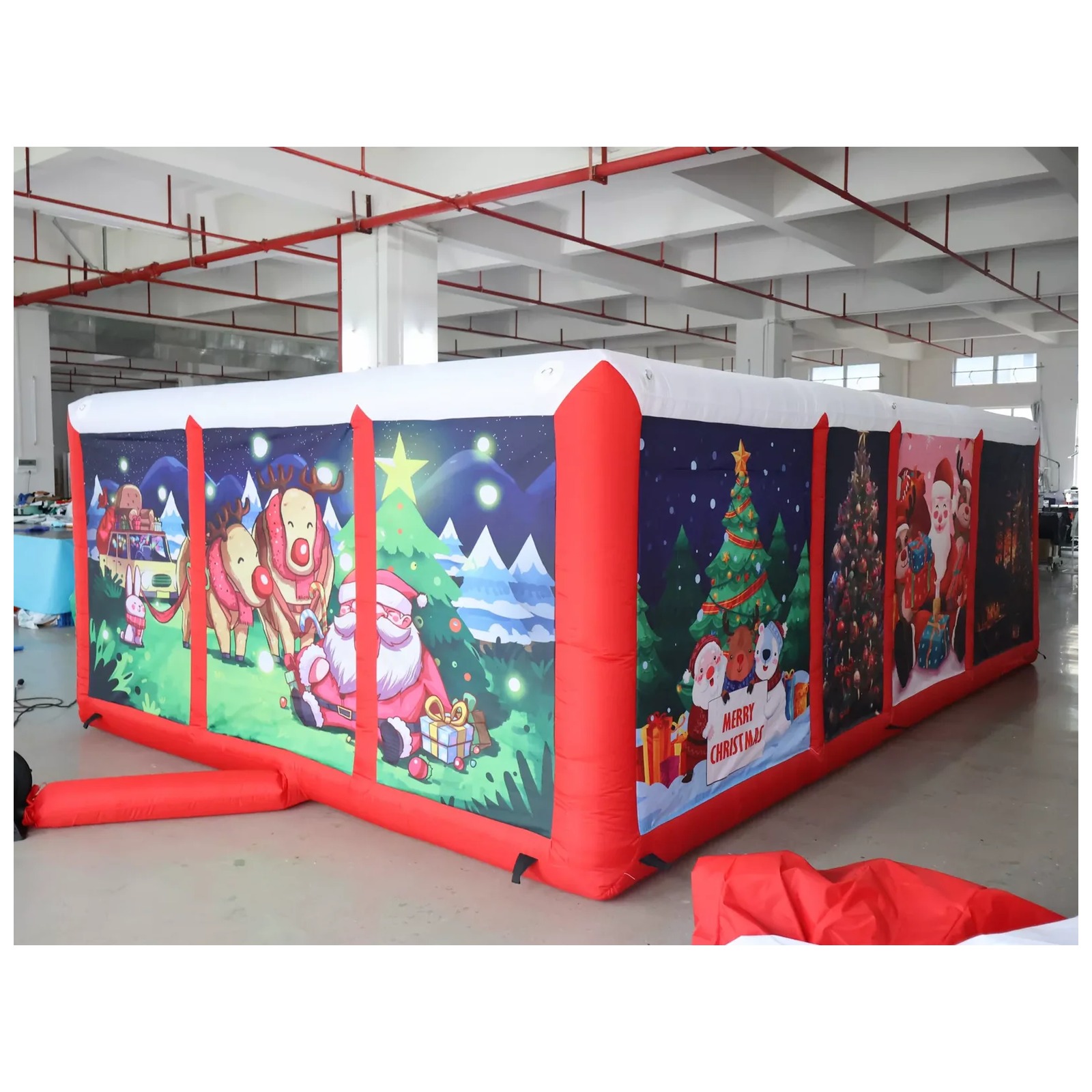 Outdoor Red Covered Inflatable - Kids Outdoor Party Venue ulasan dan harga