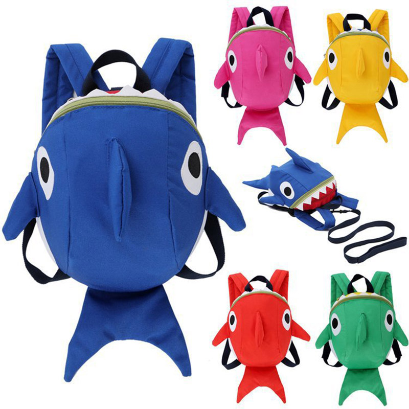 1Pcs Funny Cartoon Shark Backp - Kids Outdoor Backpack ulasan dan harga