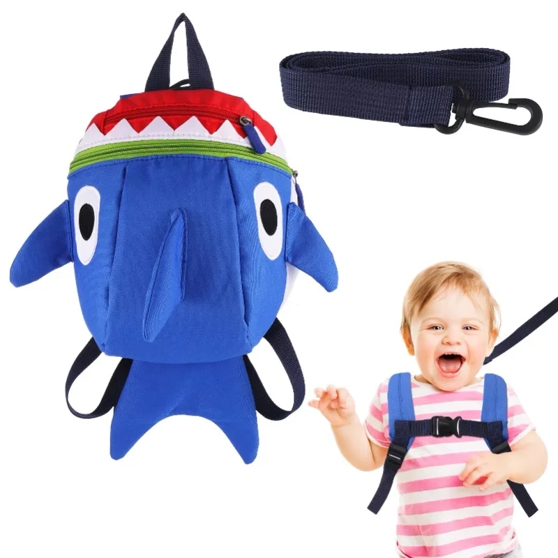 1Pcs Funny Cartoon Shark Backp - Kids Outdoor Backpack ulasan dan harga