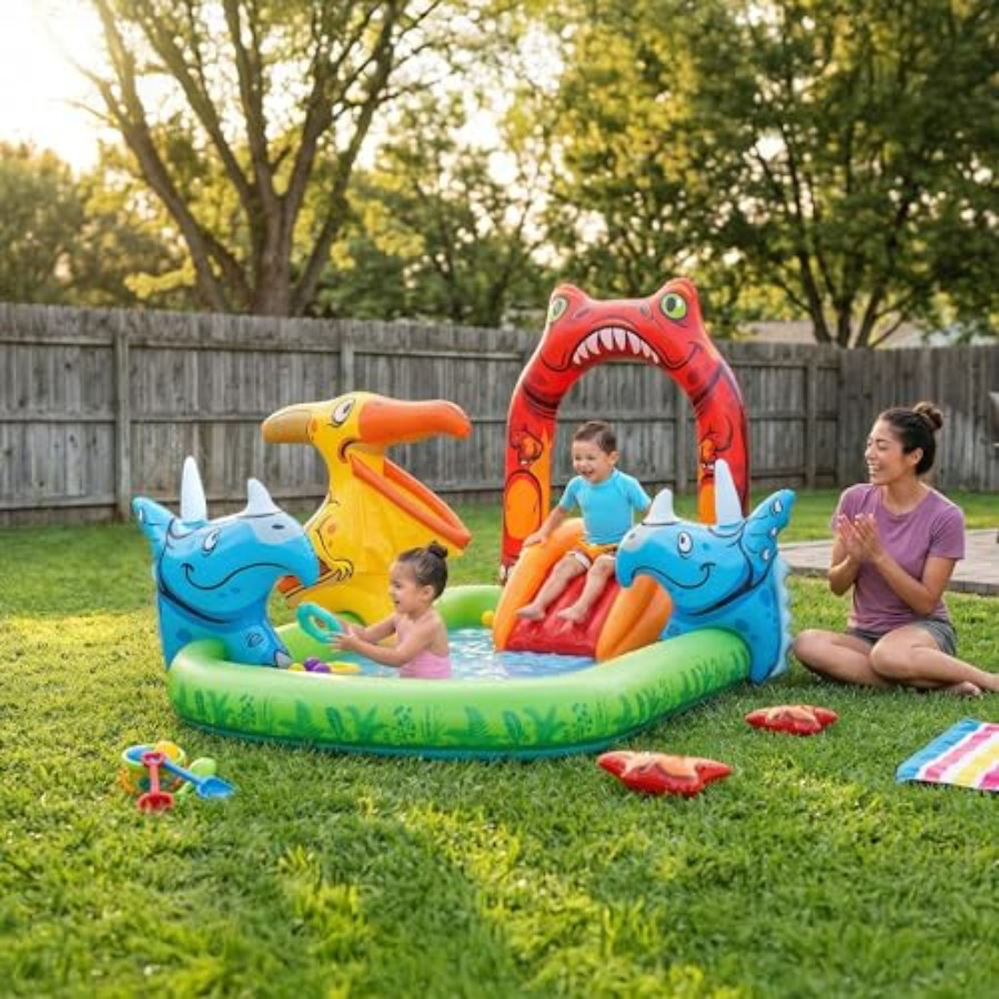 Outdoor water play center for  - Kids Outdoor Inflatable Water Slide ulasan dan harga
